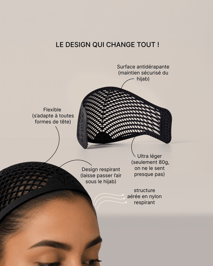 Sous hijab respirant anti-chute — Scalp Guard™