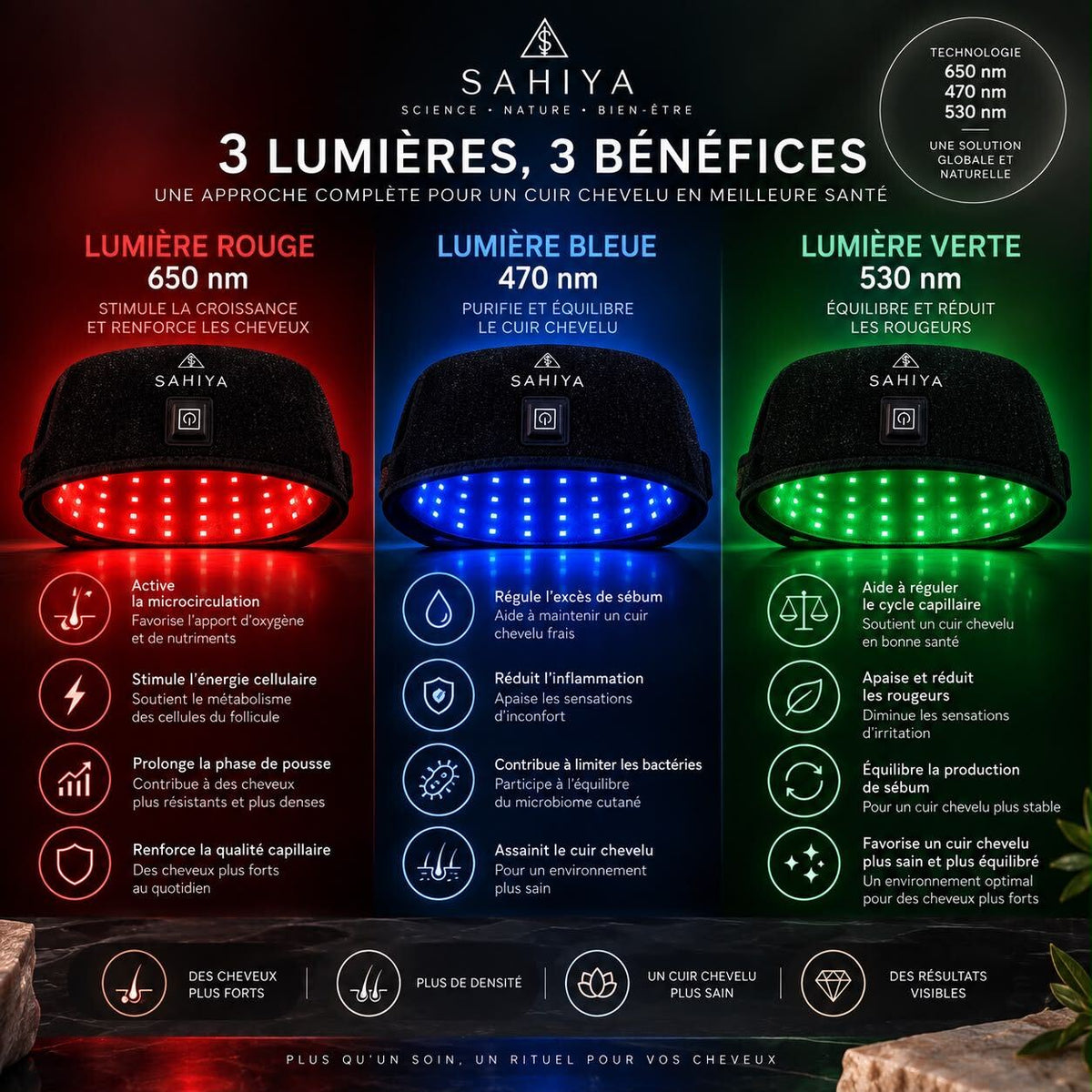 Casque LED infrarouge